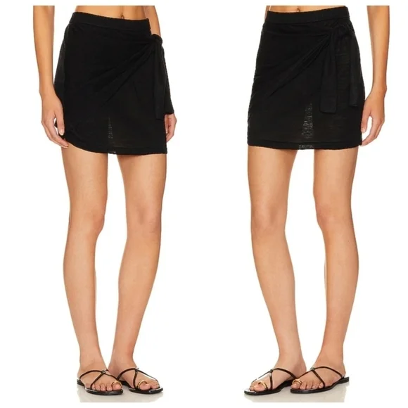 New L*Space Vagabond Black Skirt NWT Large - Picture 2 of 12